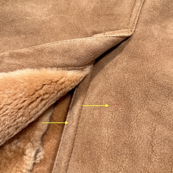 Sawyer of Napa x Saks Fifth Avenue Sherpa Wool Fleece Marlboro Coat Mens 40 - Picture 10 of 13